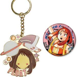 Uraraka Ochaco keychain & badge - My Hero Academia